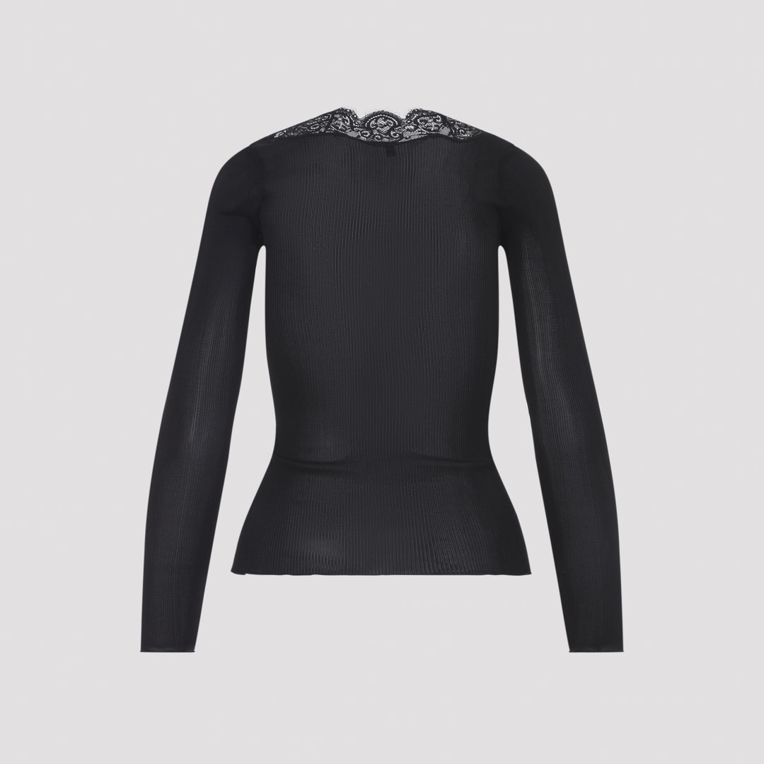 Saint Laurent Cardigan - Black | 82217f3924d5c2645f5488bcc497ee9111aa6820