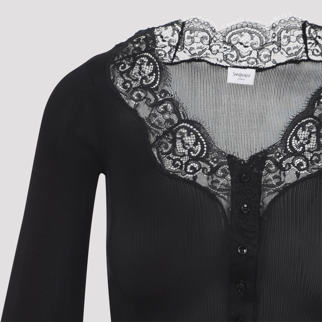 Saint Laurent Cardigan - Black | ee4d6a366e9df9babc3b0a484a63be226203fc8c