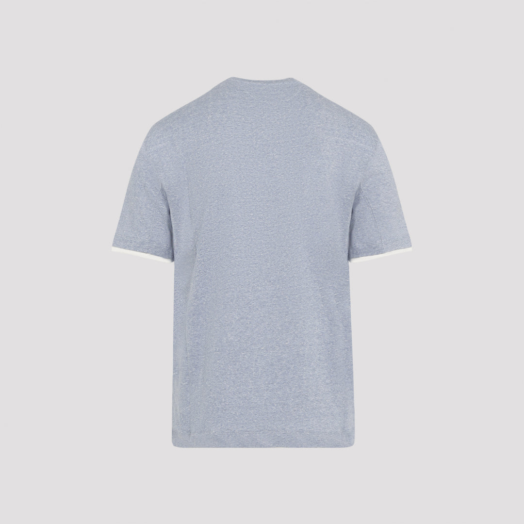 Brunello Cucinelli T-shirts - Blue | 8297d117b7280a406d450056ceea3a160fe4daf4