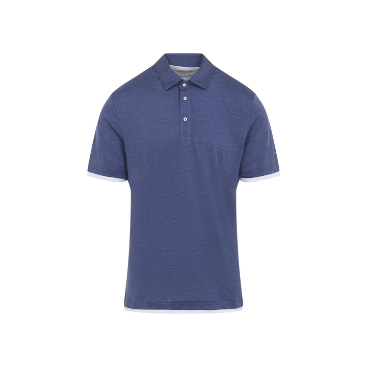 Brunello Cucinelli Polo - Blue | 7f84475494d888770ef2355655cafc771c7168fa