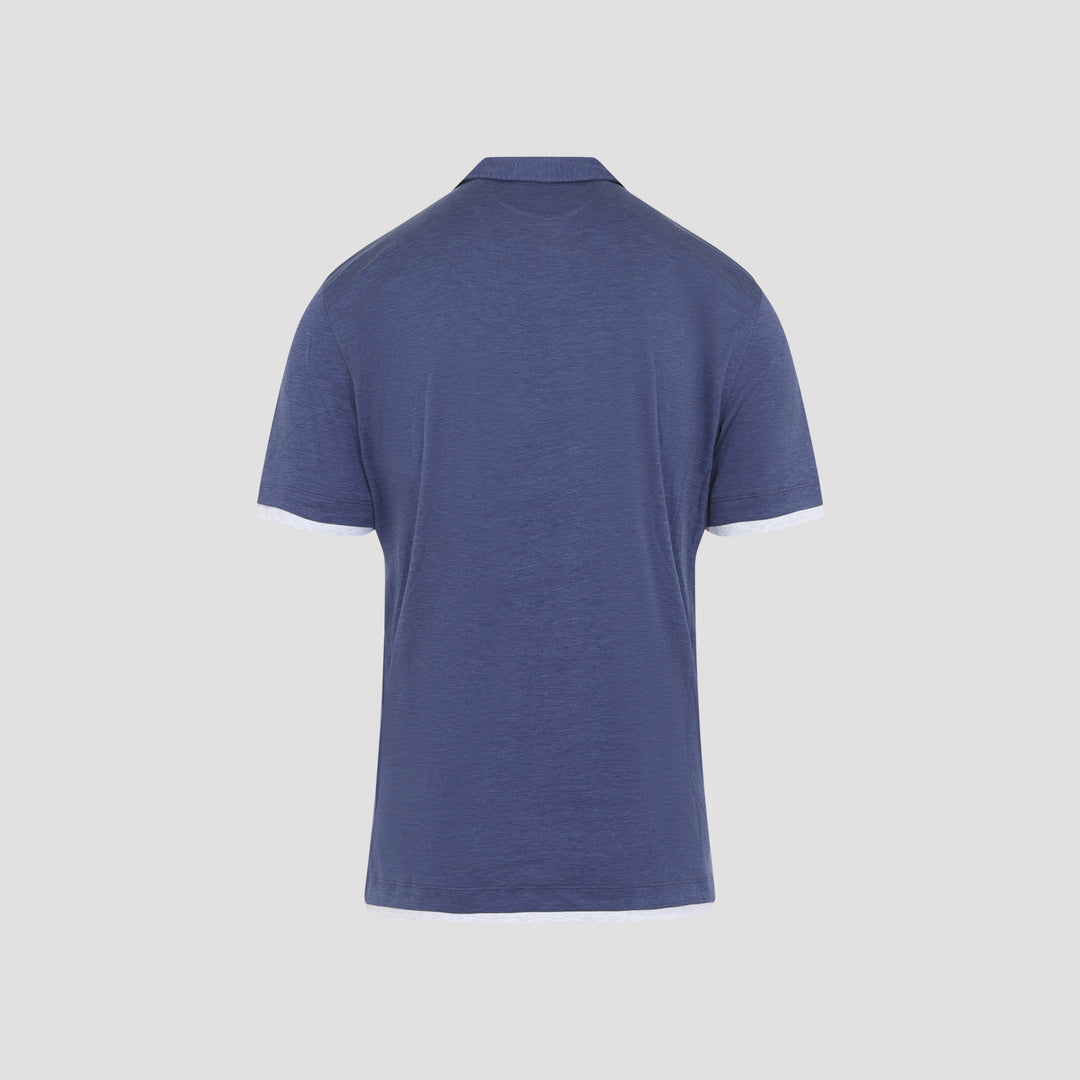 Brunello Cucinelli Polo - Blue | 81a6abca600550f9b383aaf81f4d2d8958400786