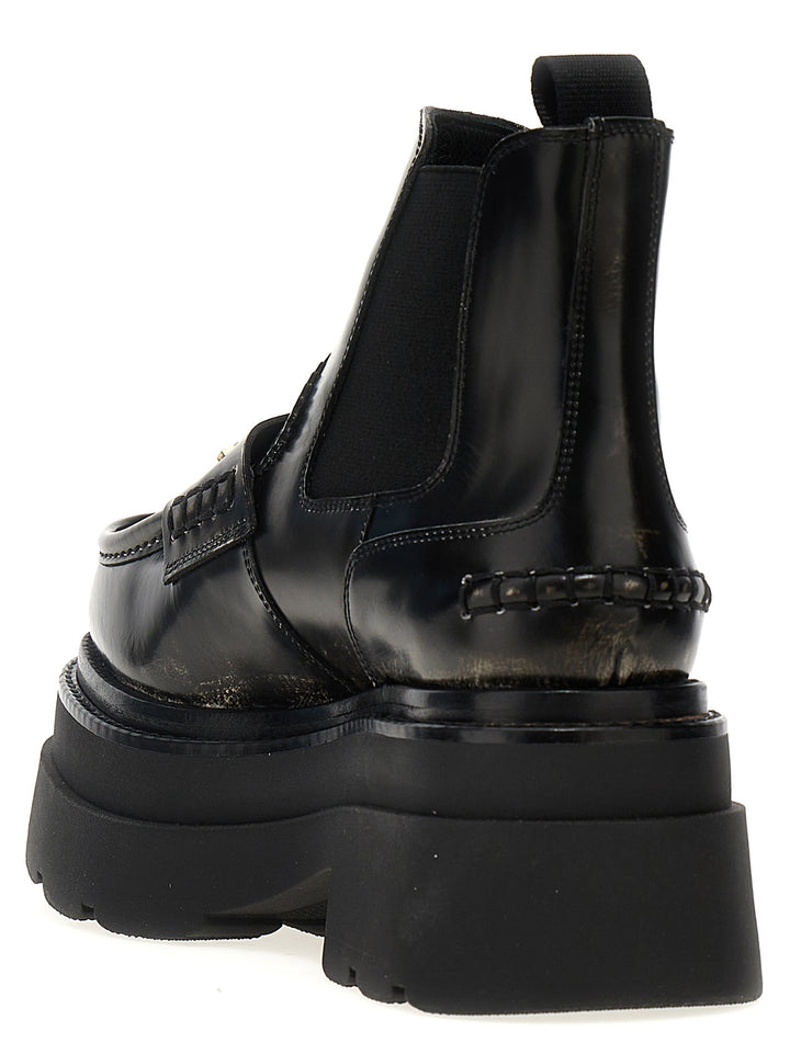 Carter Ankle Platform Boots, Ankle Boots Black