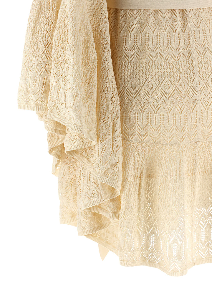 Zimmermann Coco Pointelle Lace Dresses - Beige | 488777efc688990a378ee3ab95d73298e912bbc1