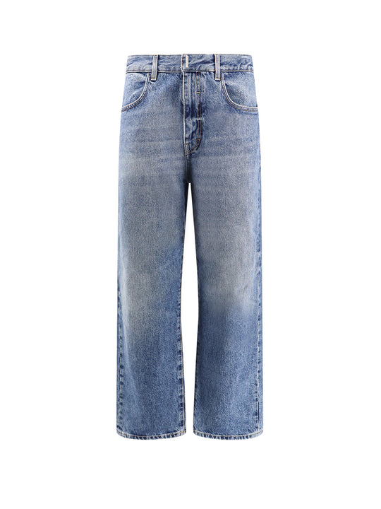 Denim Jeans With Metal 4g Detail