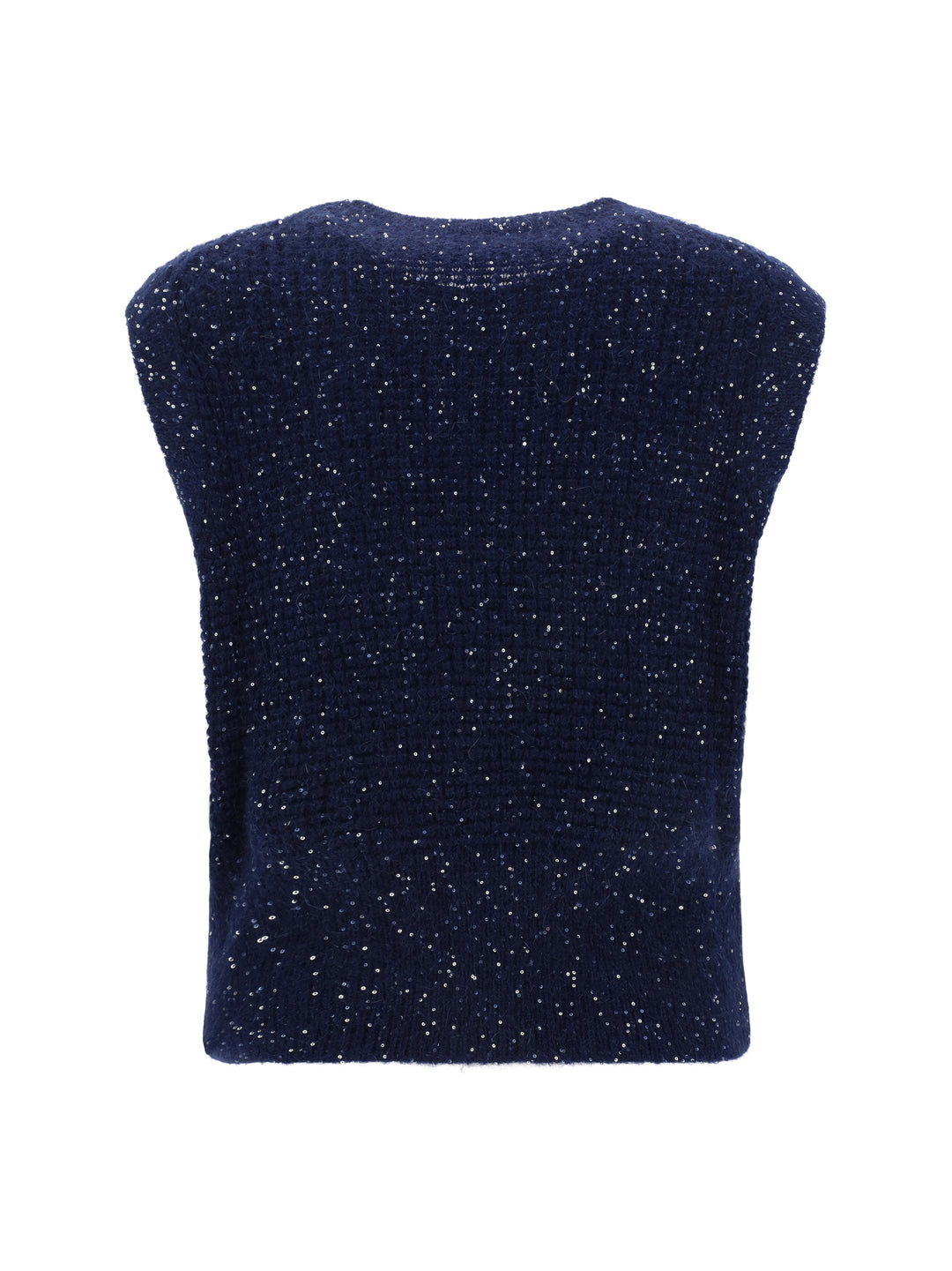 DIAMOND STITCH CREW NECK VEST