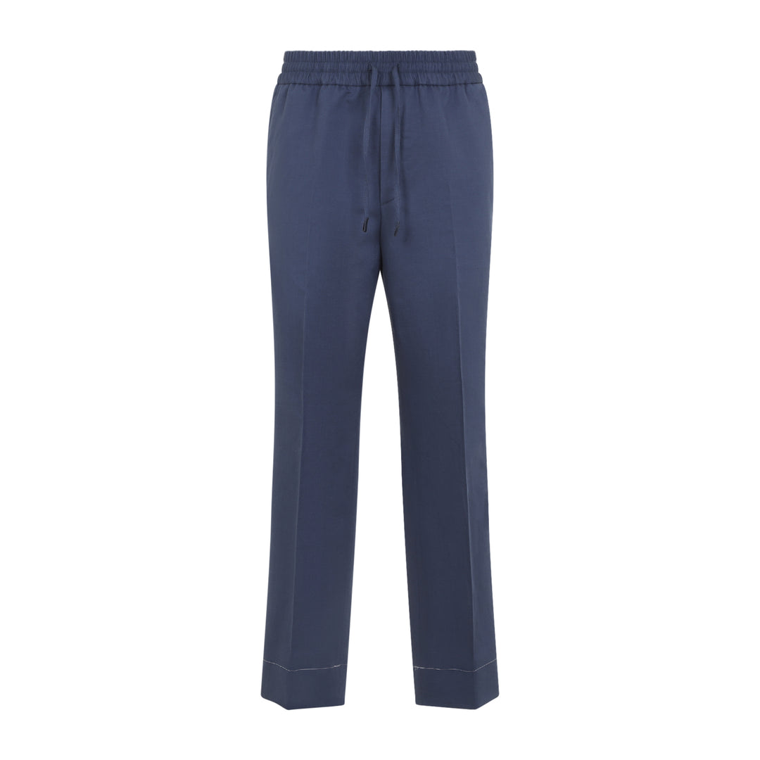 Brioni Regular & straight leg - Blue | e304001bc6cb291ab604784fb3a7da6b5343ac26
