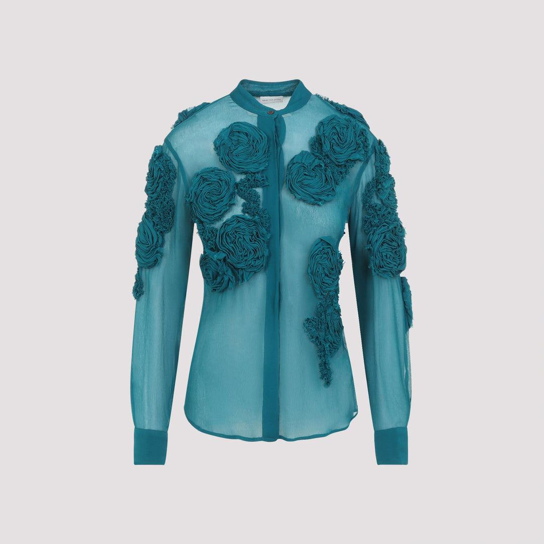 Dries Van Noten Blouse - Green | 823b705838f8d9d13edbace459fee8a2566ec114