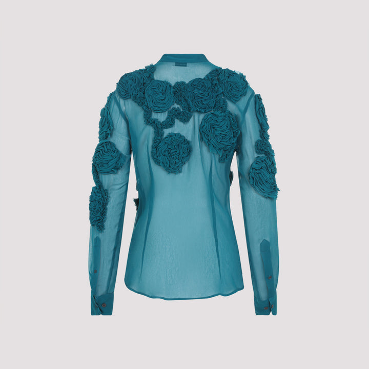 Dries Van Noten Blouse - Green | 580ef53b41becf9fe2e5a7df8d43727ee318e886