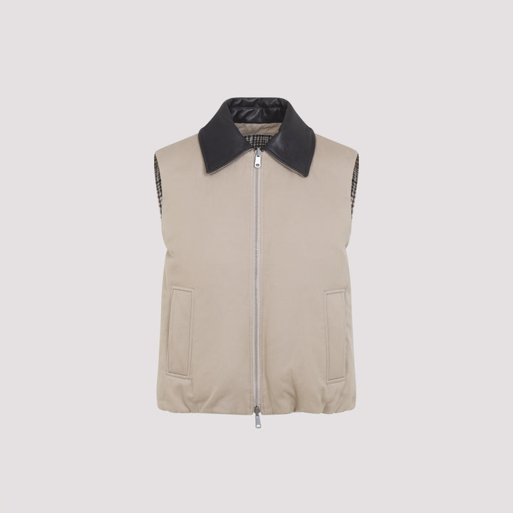 Brunello Cucinelli Gilet - Nude & Neutrals | b086ee0d43bd5ec20ce0ed547fb988d002ebbe61