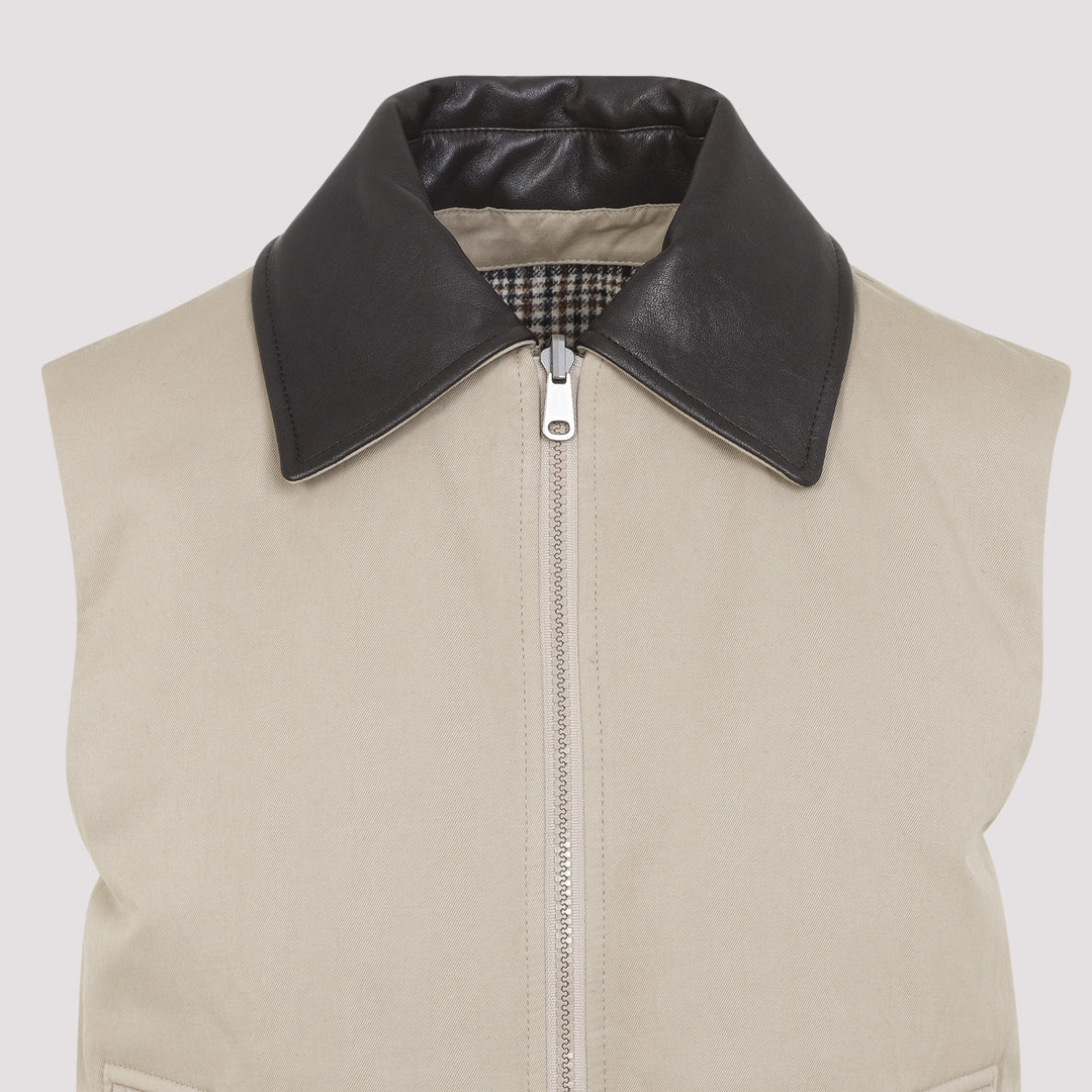 Brunello Cucinelli Gilet - Nude & Neutrals | a55f5864a334eca4af99b489bc5a5cae85da0afa