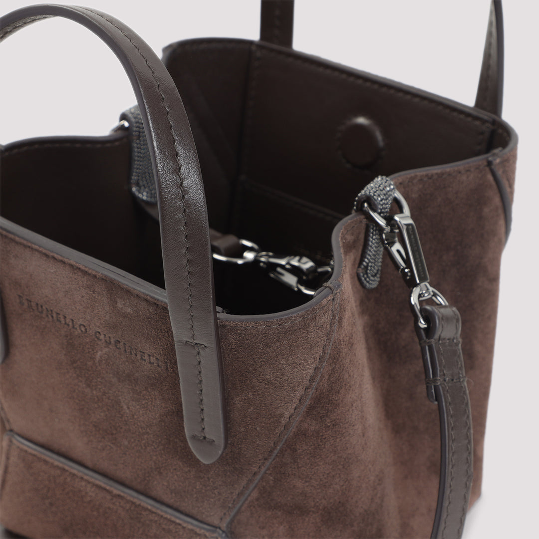 Brunello Cucinelli Shoulder Bags - Brown | 64086cf23c6e04e1a88c1fc727fc80e676a4f9b4