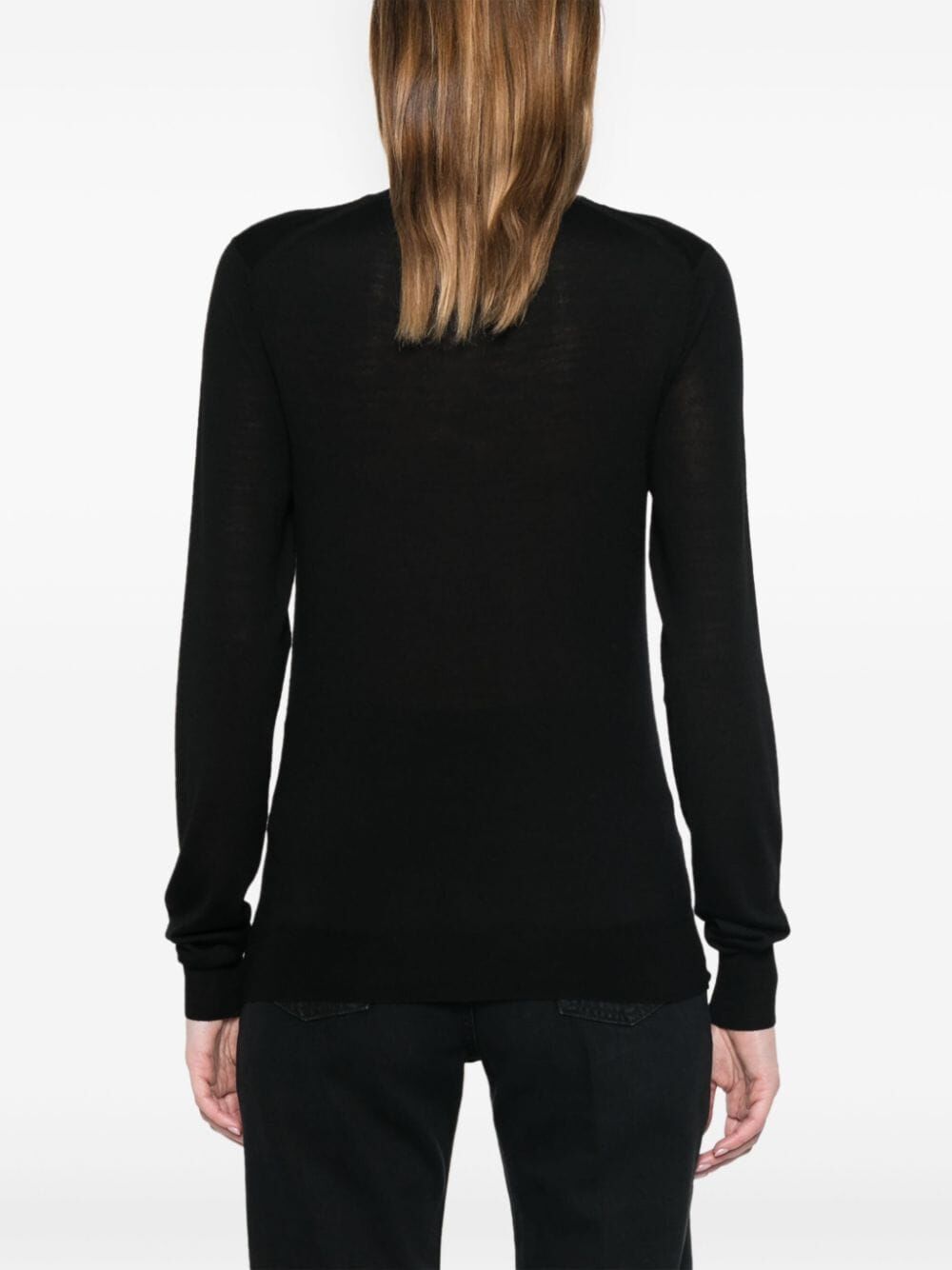 Saint Laurent Paris Turtle neck - Black | 128cd627ebc3186040318ff0f9446cd7d913238d
