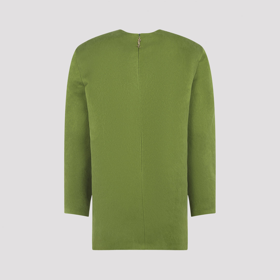 Saint Laurent Mini dresses - Green | f04f7cff186678af789fe2e66f6b12cdaa04cd18