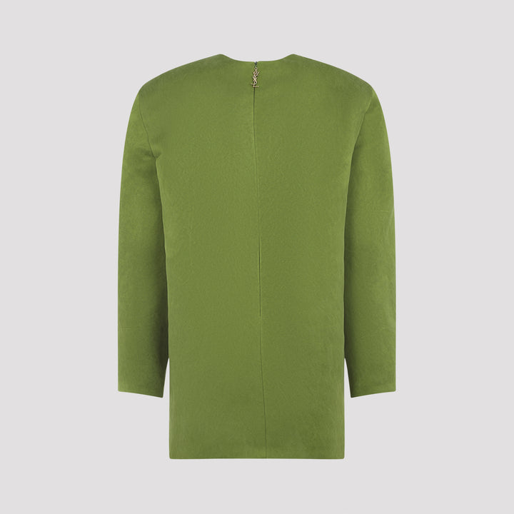 Saint Laurent Mini dresses - Green | f04f7cff186678af789fe2e66f6b12cdaa04cd18