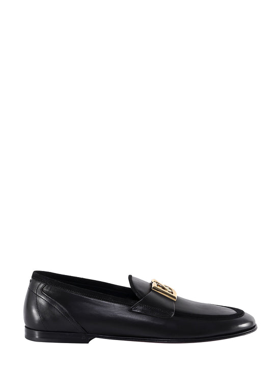 Leather Loafer With Logo Detail