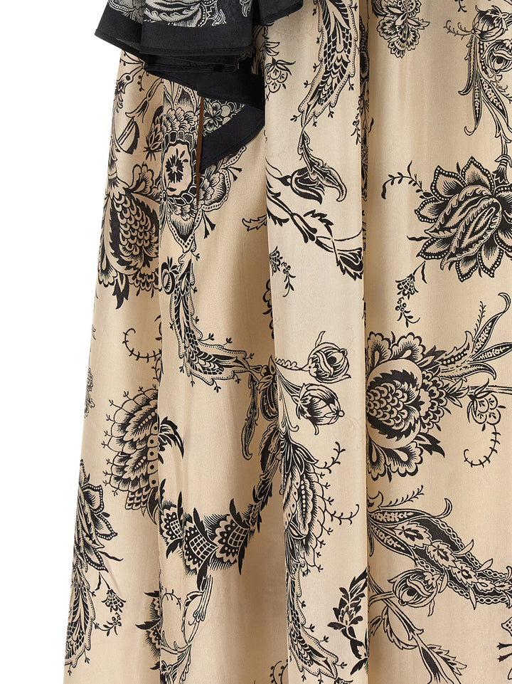 Zimmermann Rhiannon Maxi Dresses - White/Black | 4a77b2f11507af3f2880b81598147a8e69ab4e98