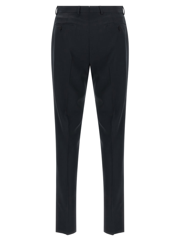 Zegna Pinstriped Dress Suits - Blue | 02a44c3955f9dd1fe46efd97f7321dd04164555e