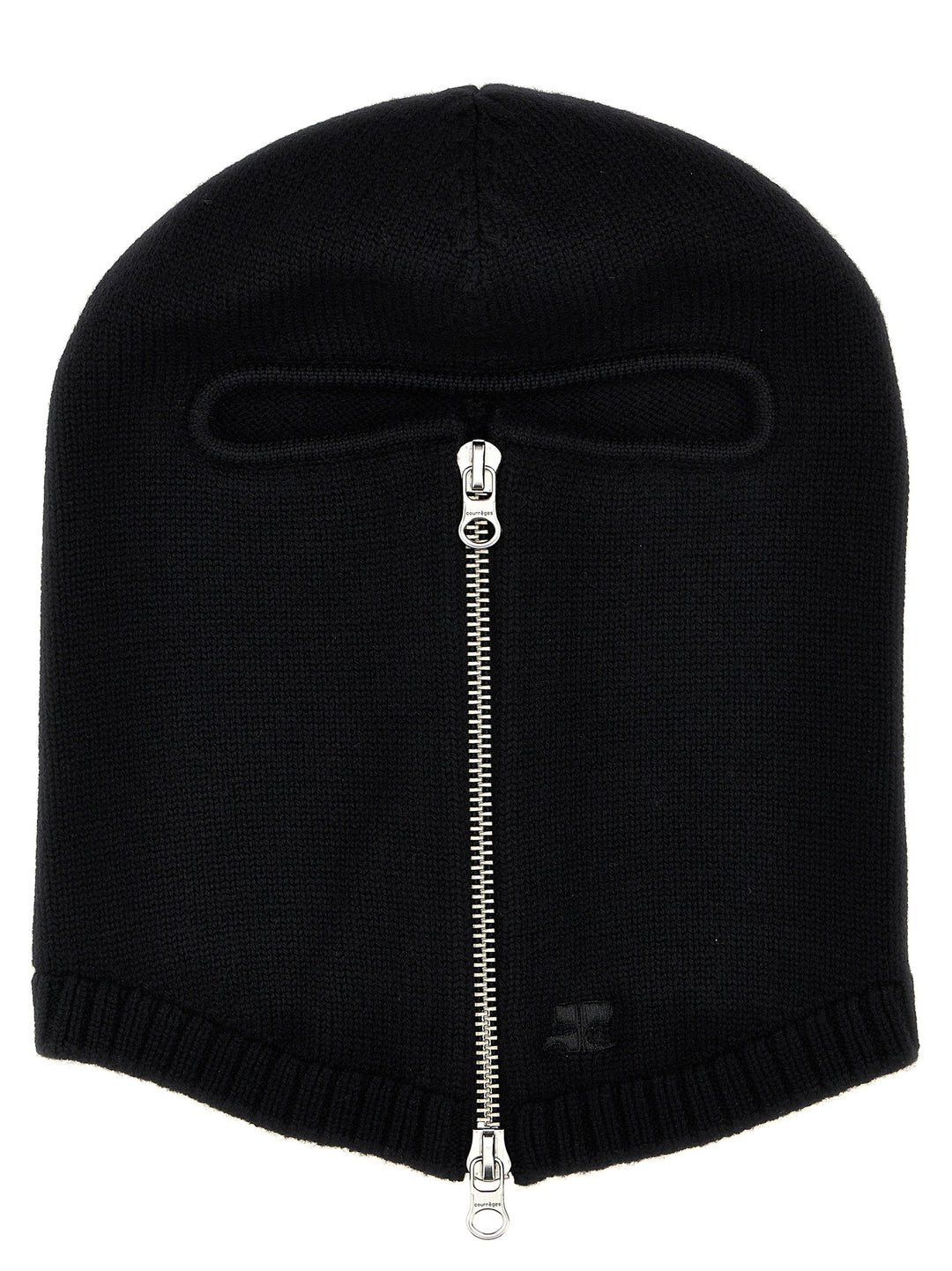 Zipped Wool Hats Black