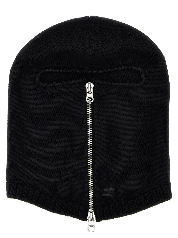 Zipped Wool Hats Black