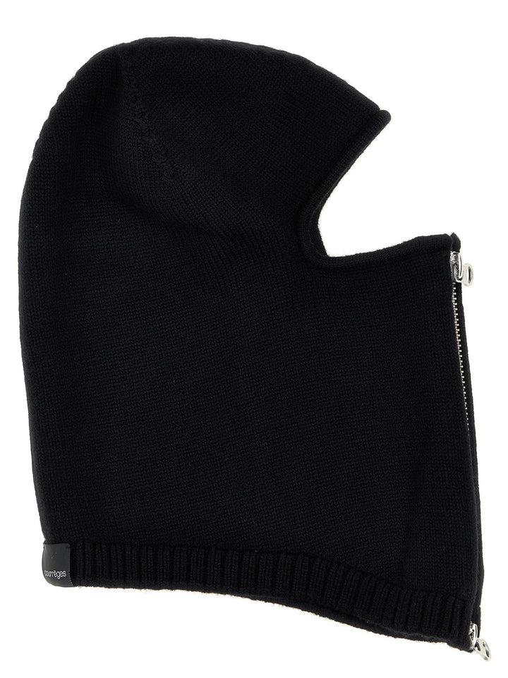 Zipped Wool Hats Black