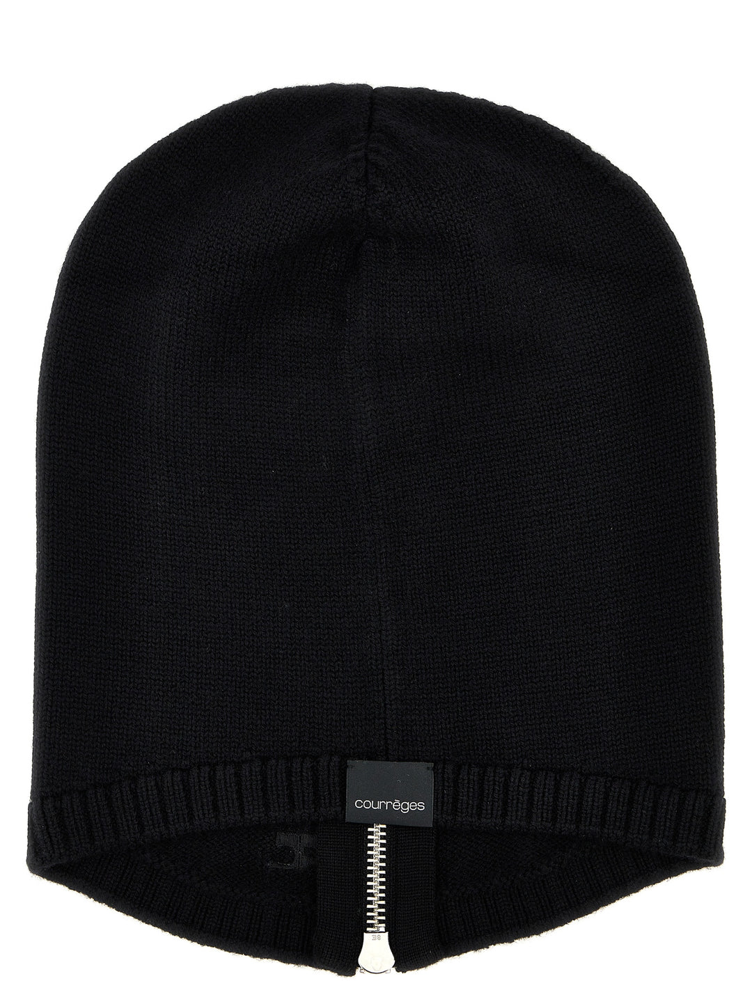 Zipped Wool Hats Black