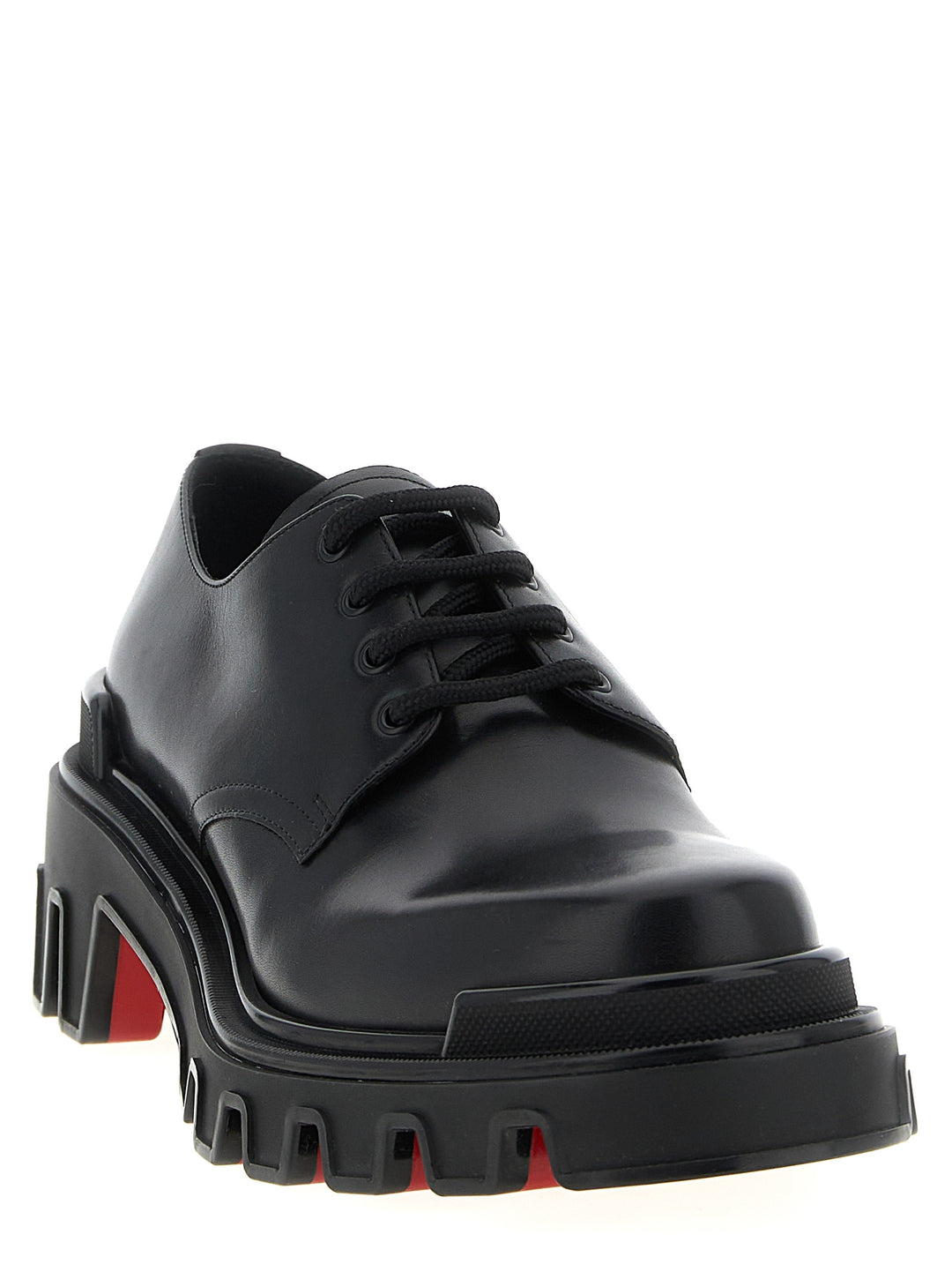 Christian Louboutin Trott Dune Lace Up Shoes - Black | b676ddf71d2a60f29e4a5505e059a7436004865e