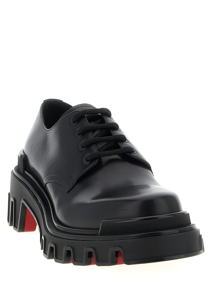 Christian Louboutin Trott Dune Lace Up Shoes - Black | b676ddf71d2a60f29e4a5505e059a7436004865e