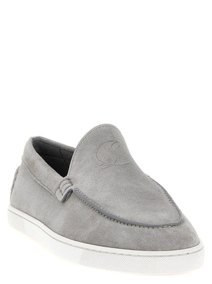 Christian Louboutin Moonboat Loafers - Gray | d72e1c0172fe56d3352cbbd007f5ac8e80398e23