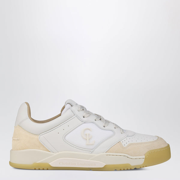 White/Beige Bsktball 1 Retro Sneakers In Leather