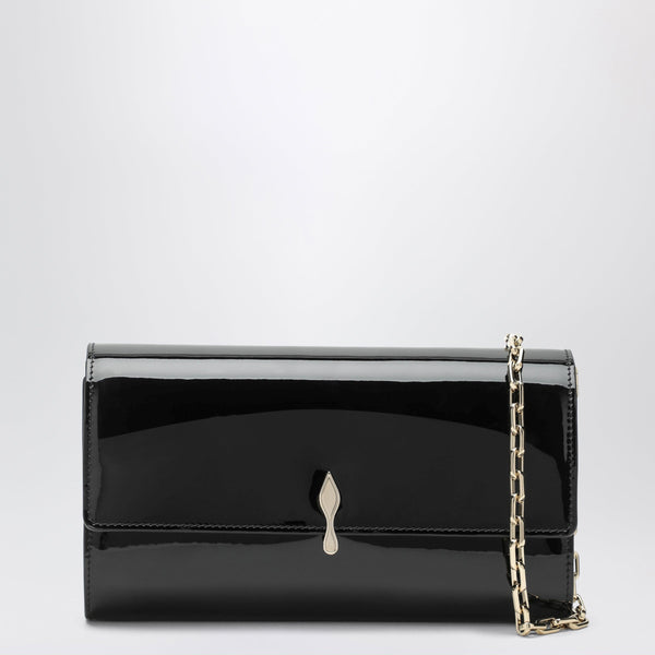 Black Bettina Wallet In Patent Calfskin