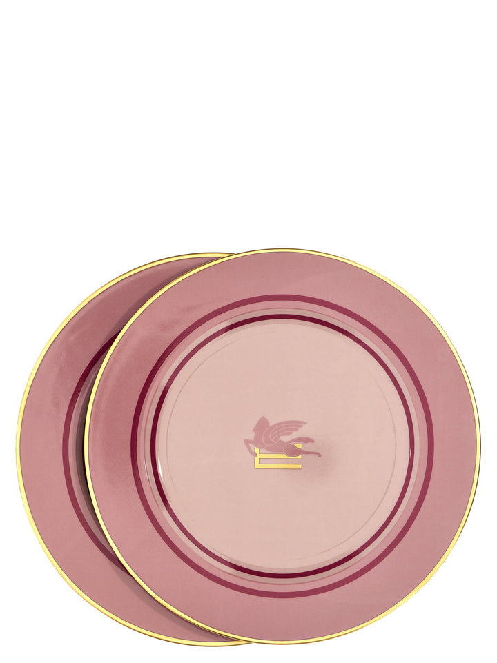 Logo Placeholder 2-Plate Set Plates Pink