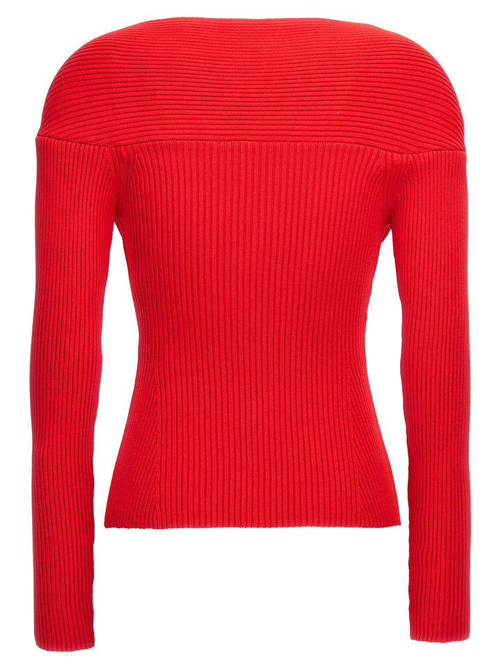 06 Sweater, Cardigans Red