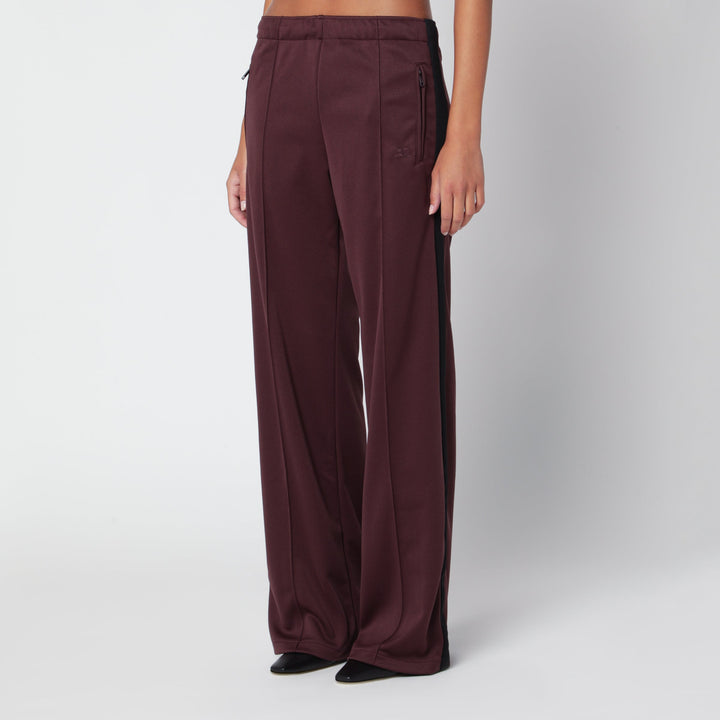 Courrèges Pantalones de Chándal Bicolor Rojo Oscuro/Negro