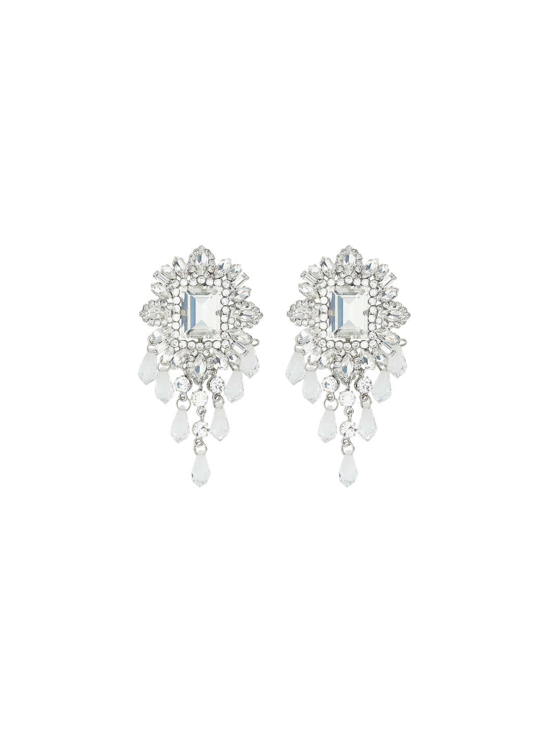 CRYSTAL EARRINGS WITH DROPS