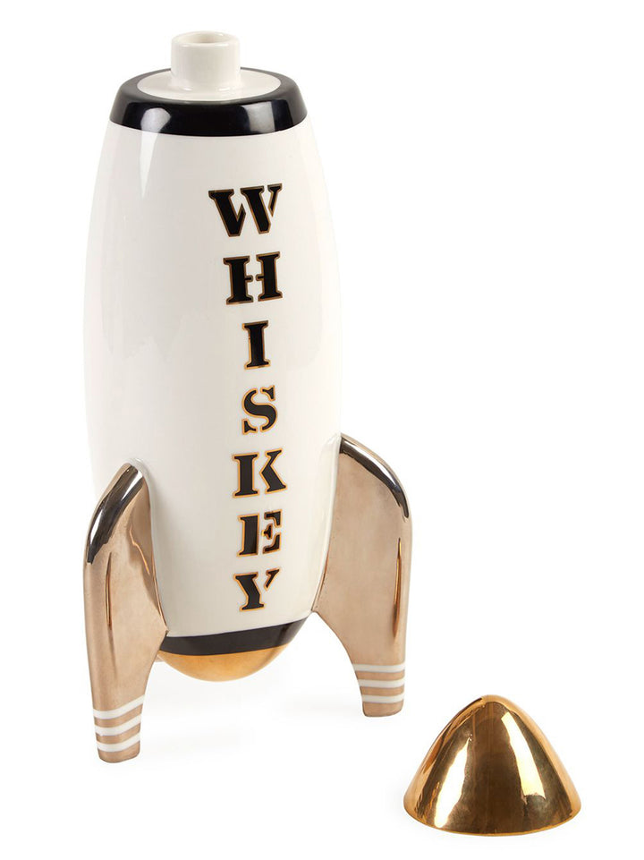 Rocket Whiskey Glasses And Bottles White/Black