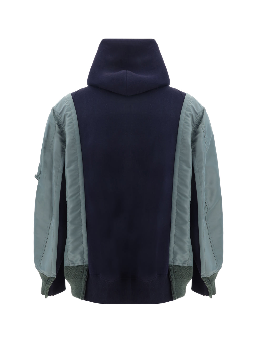 NYLON TWILL X SPONGE SWEAT HOODIE