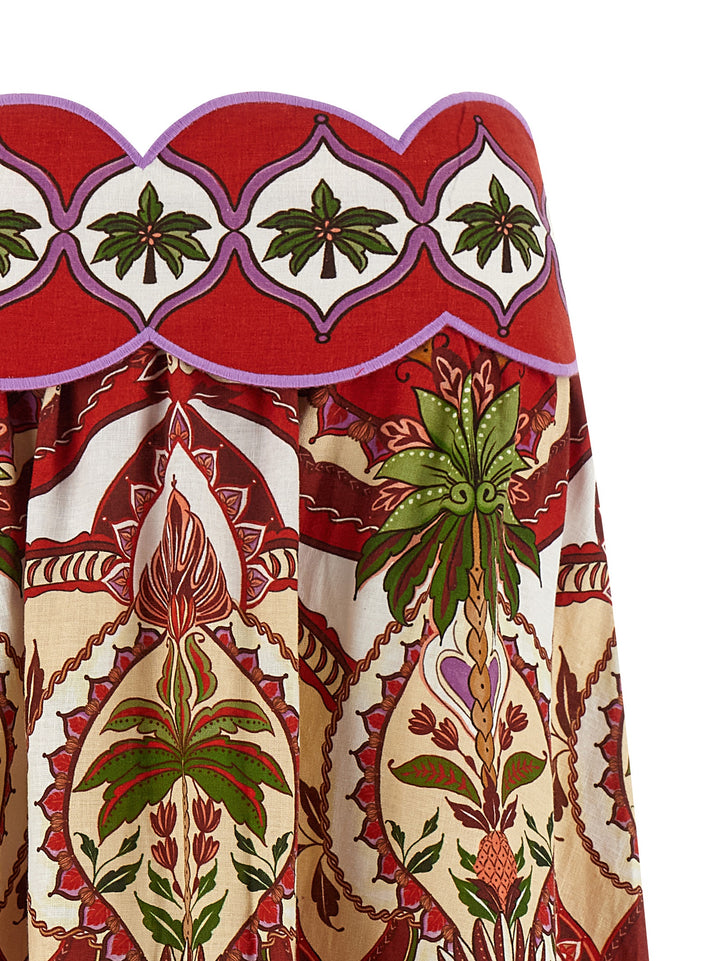 Farm Rio Odara Skirts - Red | 5be5e13e47efbc102dd9d8fe7da8811f68826f5e