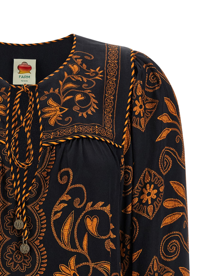 Farm Rio Cornely Ainika Shirt and Blouse - Multicolor | 34a12fc2fcb61cee0dbdd4c11abbe16eafc12295