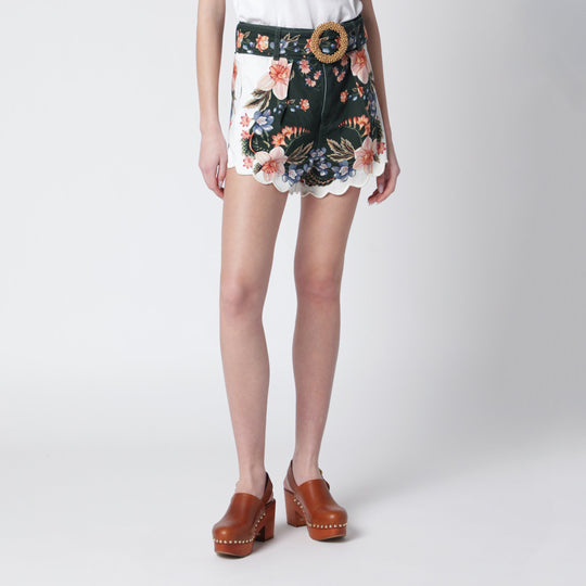 Green Berry Garden Twill Shorts
