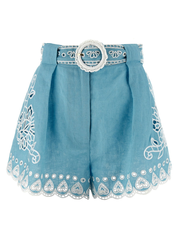 Romantic Richelieu Bermuda And Short Light Blue