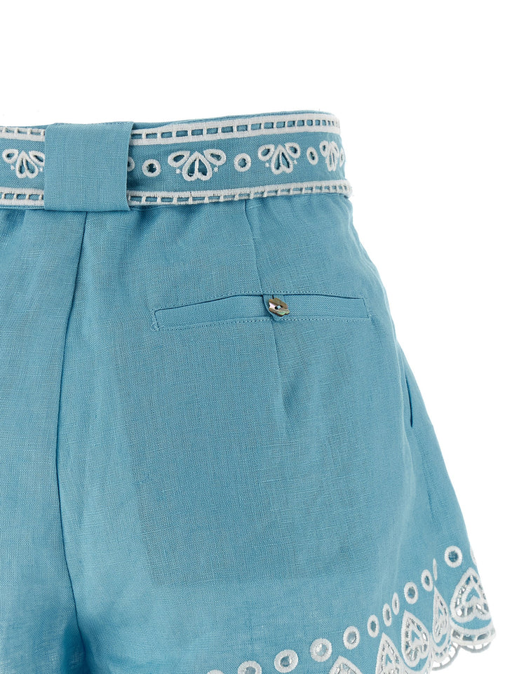 Farm Rio Romantic Richelieu Bermuda and Short - Light Blue | a32566aa419114c729789d2827eae15934948380