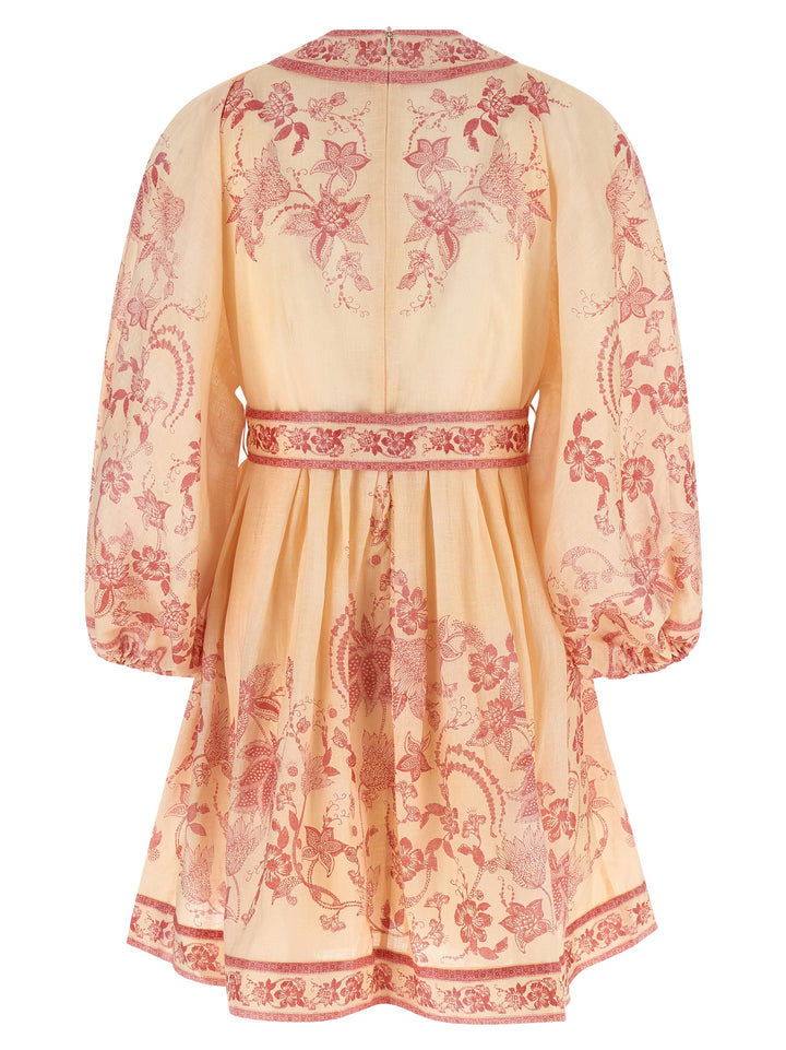 Zimmermann Lucky Plunge Dresses - Pink | 06fa2b06157e28dc9e81d40928cc949fd6a6ffc4