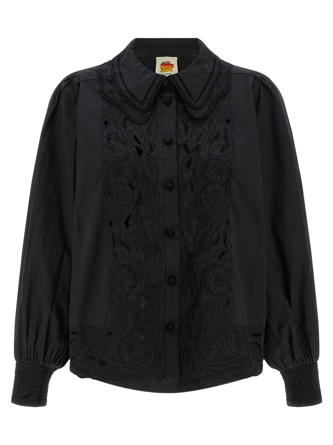 Farm Rio Black Embroidered Shirt and Blouse - Black | 731c3a53d1db0eb36223c11cb6a0bf7c14f656cd