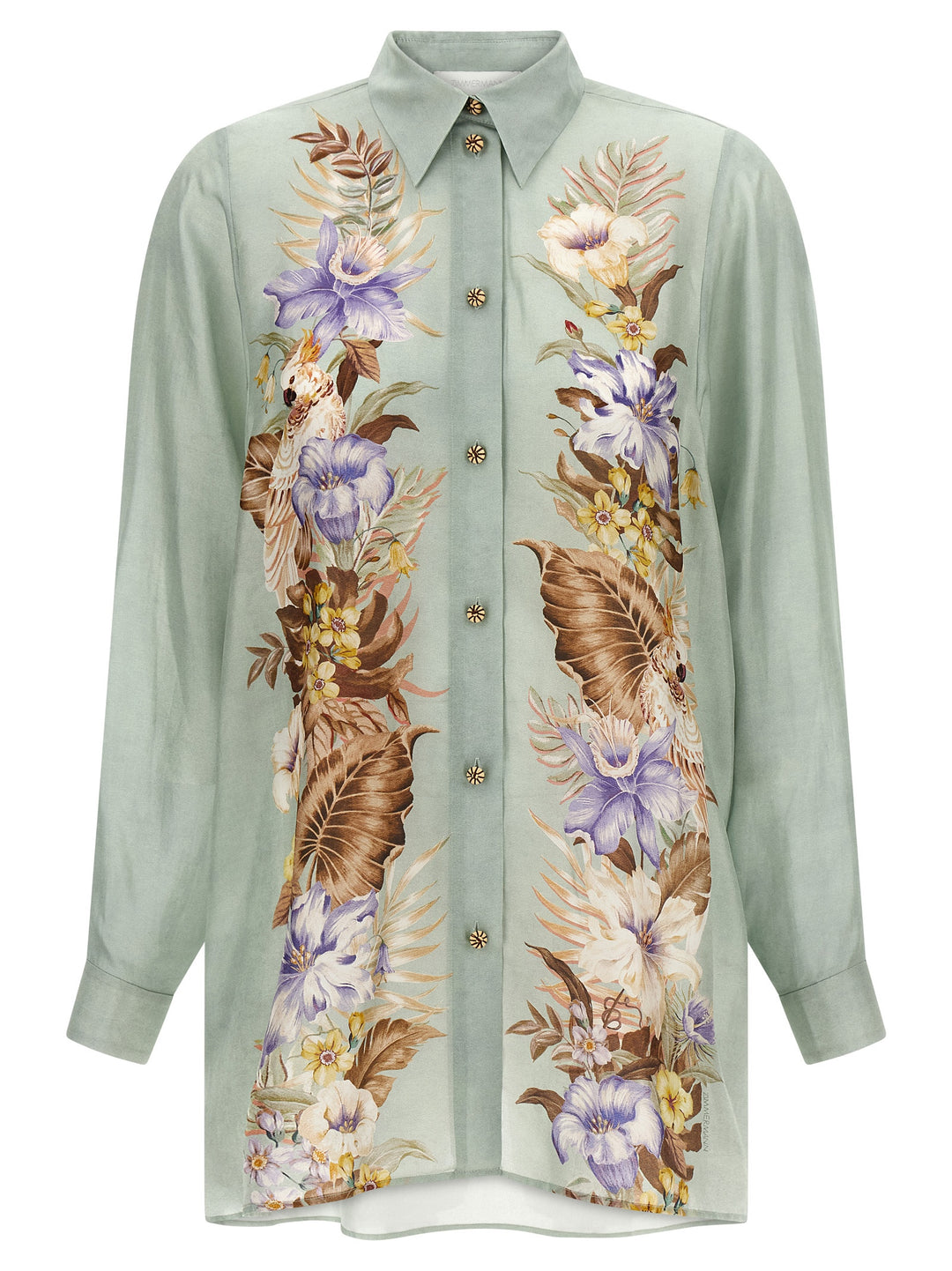 Zimmermann Coco Shirt and Blouse - Light Blue | 81dfad56dea9f3cc11a35d278553306ac98f595c