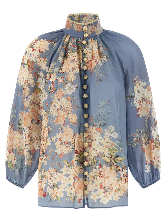 Cascadian Billow Shirt And Blouse Light Blue