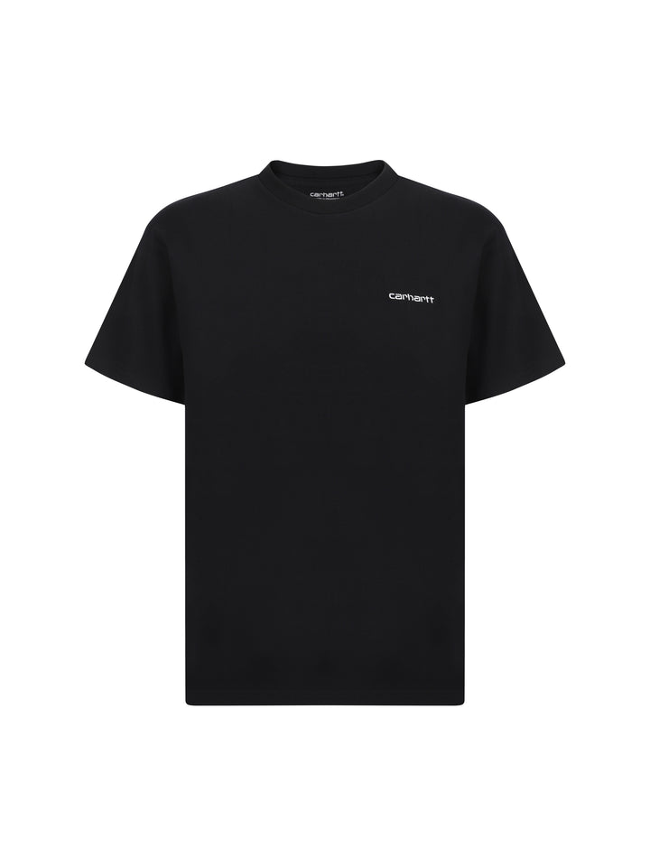 S/S SCRIPT EMBROIDERY T-SHIRT