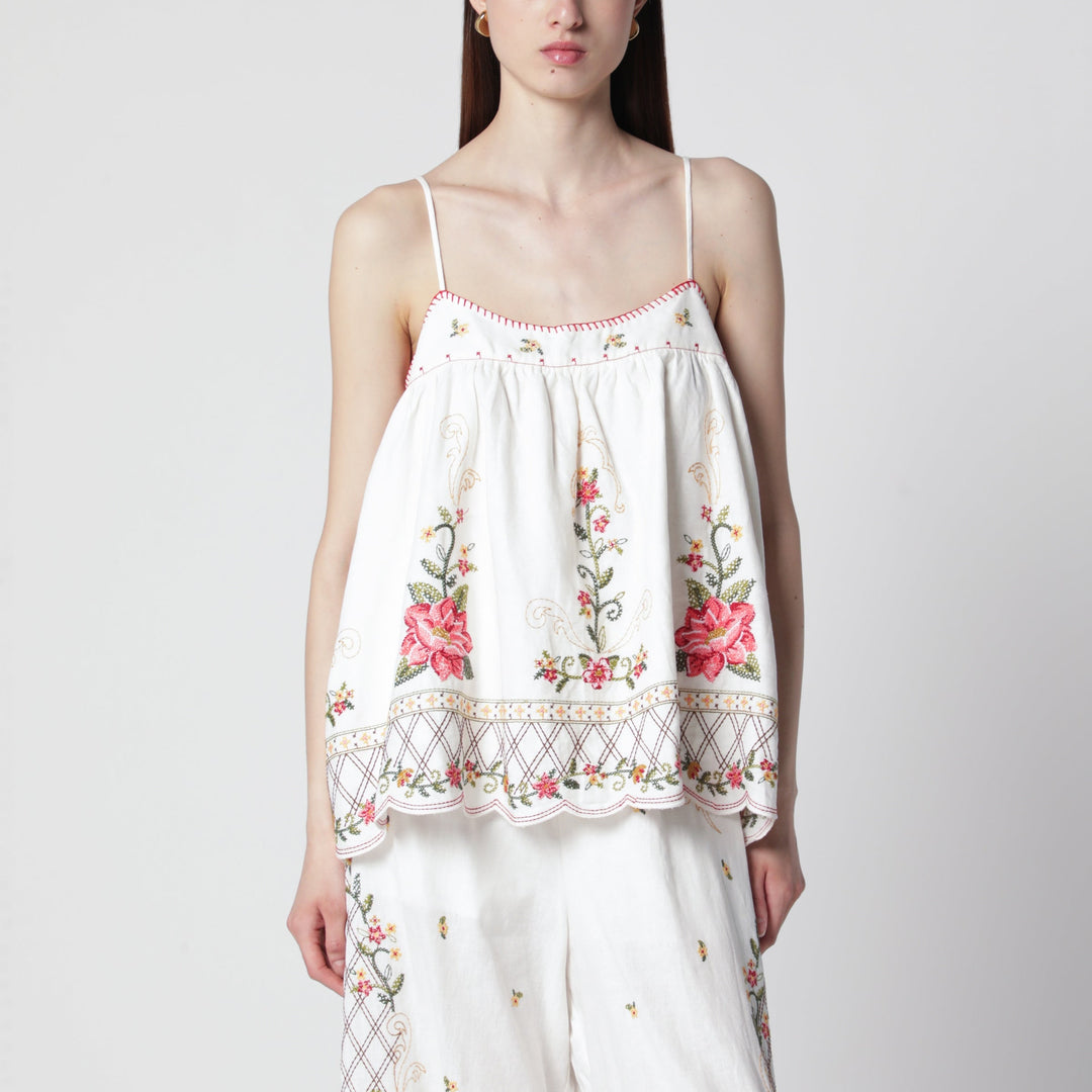 Farm Rio Shirts & Tops - White | e6dbf7226f8e84f45dc4e1f610d3ad2b8c7ba8ba