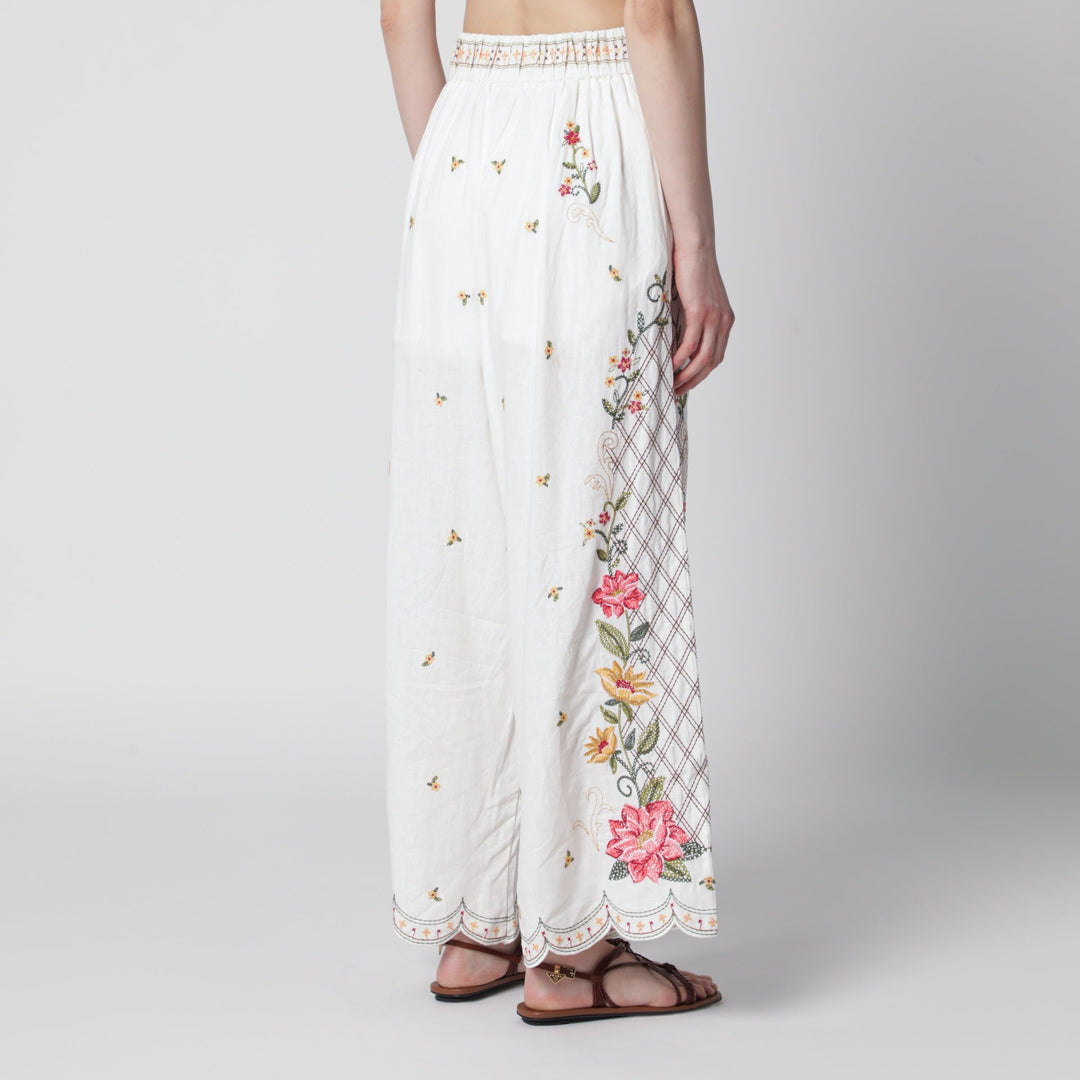 Farm Rio Pants - White | c4276019b4d61559f8bc1ec2147761ddef608138