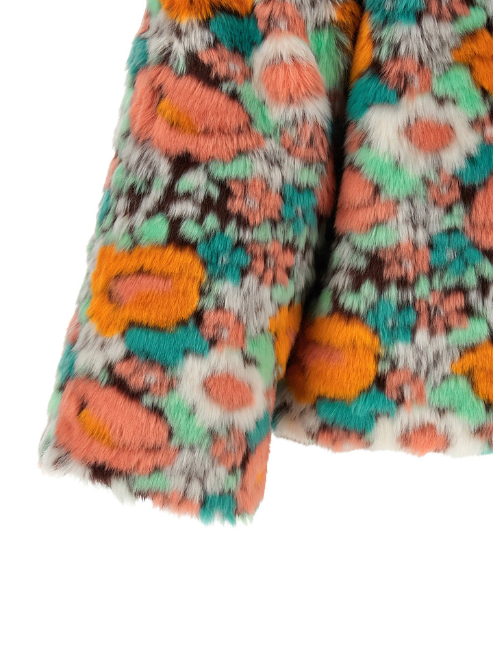 Farm Rio Faux  Floral Pattern Fur - Multicolor | 6899b01184478e486dd7d09b976267d678876bf6
