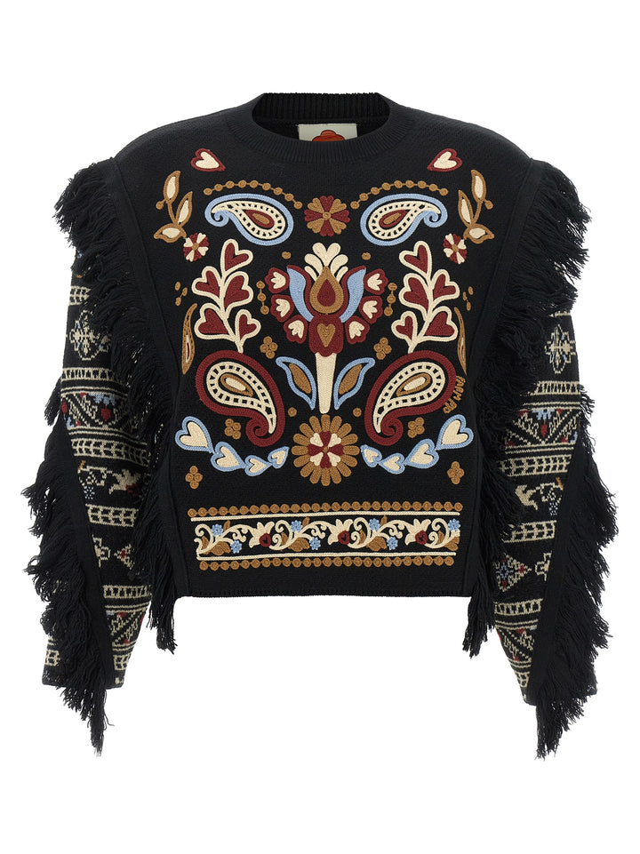 Farm Rio Cornely Sweaters and Cardigans - Black | 5f3b82aaec137707d50221f1f78440d0411c88be